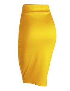 WB700 Women's Slim Fit Midi Pencil Skirt