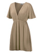 WDR 1338 Women's Airy Short Sleeve Kimono Style Deep V Neck Dress Top