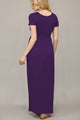 WDR2284 Womens Short Sleeve Loose Plain Casual Long Maxi Dresses with Pockets