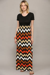 WDR2284 Womens Short Sleeve Loose Plain Casual Long Maxi Dresses with Pockets