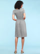 WDR2304  Women's Comfy Casual Short Sleeve Flowy Dresses Loose Plain Dress with Pockets