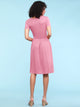 WDR2304  Women's Comfy Casual Short Sleeve Flowy Dresses Loose Plain Dress with Pockets