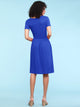 WDR2304  Women's Comfy Casual Short Sleeve Flowy Dresses Loose Plain Dress with Pockets