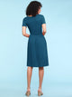 WDR2304  Women's Comfy Casual Short Sleeve Flowy Dresses Loose Plain Dress with Pockets