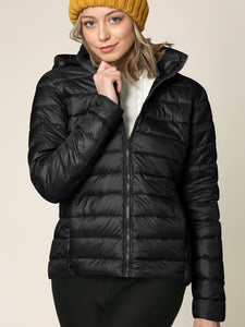 WJC2144 Women's Ultra Light Weight Packable Down Jacket with Removable Hoodie