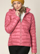 WJC2144 Women's Ultra Light Weight Packable Down Jacket with Removable Hoodie