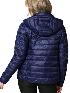 WJC2144 Women's Ultra Light Weight Packable Down Jacket with Removable Hoodie