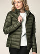 WJC2144 Women's Ultra Light Weight Packable Down Jacket with Removable Hoodie