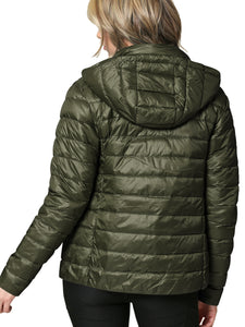 WJC2144 Women's Ultra Light Weight Packable Down Jacket with Removable Hoodie