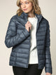 WJC2144 Women's Ultra Light Weight Packable Down Jacket with Removable Hoodie