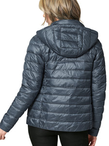 WJC2144 Women's Ultra Light Weight Packable Down Jacket with Removable Hoodie