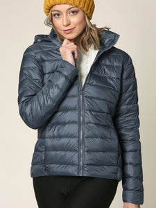 WJC2144 Women's Ultra Light Weight Packable Down Jacket with Removable Hoodie