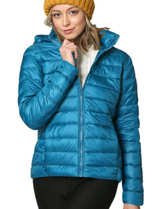 WJC2144 Women's Ultra Light Weight Packable Down Jacket with Removable Hoodie