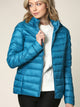 WJC2144 Women's Ultra Light Weight Packable Down Jacket with Removable Hoodie