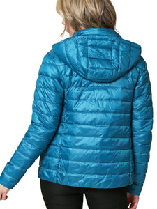 WJC2144 Women's Ultra Light Weight Packable Down Jacket with Removable Hoodie