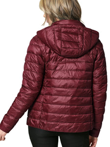WJC2144 Women's Ultra Light Weight Packable Down Jacket with Removable Hoodie