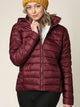 WJC2144 Women's Ultra Light Weight Packable Down Jacket with Removable Hoodie