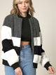 WJC2154 Women's Soft Long Sleeve Zip-up Faux Minx Fur Fleece Winter Jacket