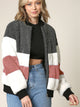 WJC2154 Women's Soft Long Sleeve Zip-up Faux Minx Fur Fleece Winter Jacket