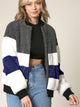 WJC2154 Women's Soft Long Sleeve Zip-up Faux Minx Fur Fleece Winter Jacket