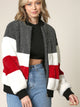 WJC2154 Women's Soft Long Sleeve Zip-up Faux Minx Fur Fleece Winter Jacket