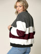 WJC2154 Women's Soft Long Sleeve Zip-up Faux Minx Fur Fleece Winter Jacket
