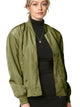 WJC2157 Women's Classic Lightweight Jacket Multi Pocket Windbreaker Bomber Jacket