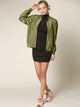 WJC2157 Women's Classic Lightweight Jacket Multi Pocket Windbreaker Bomber Jacket