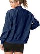 WJC2157 Women's Classic Lightweight Jacket Multi Pocket Windbreaker Bomber Jacket