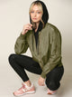 WJC2157 Women's Classic Lightweight Jacket Multi Pocket Windbreaker Bomber Jacket
