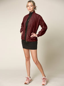 WJC2157 Women's Classic Lightweight Jacket Multi Pocket Windbreaker Bomber Jacket