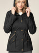 WJC643 Women's Casual Military Safari Anorak Jacket with Hoodie
