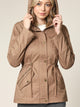 WJC643 Women's Casual Military Safari Anorak Jacket with Hoodie