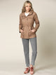 WJC643 Women's Casual Military Safari Anorak Jacket with Hoodie