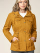 WJC643 Women's Casual Military Safari Anorak Jacket with Hoodie