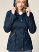 WJC643 Women's Casual Military Safari Anorak Jacket with Hoodie