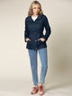 WJC643 Women's Casual Military Safari Anorak Jacket with Hoodie