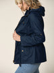 WJC643 Women's Casual Military Safari Anorak Jacket with Hoodie