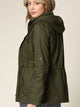 WJC643 Women's Casual Military Safari Anorak Jacket with Hoodie