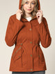 WJC643 Women's Casual Military Safari Anorak Jacket with Hoodie