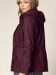 WJC643 Women's Casual Military Safari Anorak Jacket with Hoodie