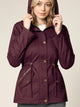 WJC643 Women's Casual Military Safari Anorak Jacket with Hoodie