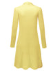 WSK1048 Womens Solid Long Sleeve Open Front Long Cardigan