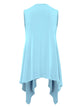 WSK1071 Women's Lightweight Sleeveless Open Front Drape Vest Cardigan