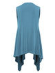 WSK1071 Women's Lightweight Sleeveless Open Front Drape Vest Cardigan