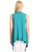 WSK1071 Women's Lightweight Sleeveless Open Front Drape Vest Cardigan