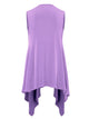 WSK1071 Women's Lightweight Sleeveless Open Front Drape Vest Cardigan