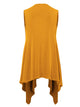 WSK1071 Women's Lightweight Sleeveless Open Front Drape Vest Cardigan