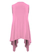 WSK1071 Women's Lightweight Sleeveless Open Front Drape Vest Cardigan