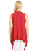 WSK1071 Women's Lightweight Sleeveless Open Front Drape Vest Cardigan